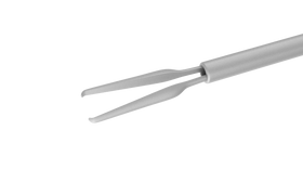 Rumex Disposable Eckardt End-Gripping Forceps, 23 Ga, Stainless Steel, 6 per Box, 12-410-23D