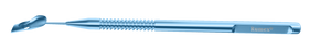 Rumex Spatula-Guide for Corneal Endothelium Implantation, Length 122 mm, Titanium, 13-150T