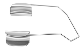 Rumex Barraquer Speculum with Solid Blades, Temporal, Adult Size, 14.00 mm Blades, Length 40 mm, Stainless Steel, 14-0221S