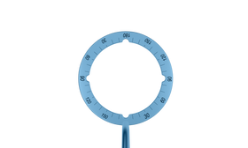 Rumex Grooved Mendez Degree Gauge, with 4 Grooves, 13.00/16.50 mm Diameters, Length 122 mm, Titanium, 2-0331T