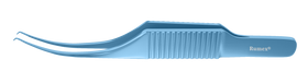 Rumex Colibri-Bonn Corneal Forceps, 0.12 mm, 1x2 Teeth, Flat Handle, Length 77 mm, Titanium, 4-0504T
