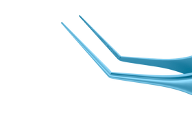 Rumex Kelman-McPherson Tying Forceps, Angled Shafts, with 10.00 mm Tying Platform, Length 86 mm, Titanium, 4-092T