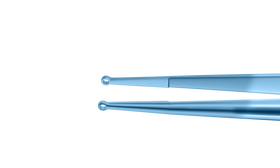 Rumex Fechtner Conjunctiva Forceps, Delicate Ring Jaws, Flat Handle, Length 108 mm, Titanium, 4-2301T