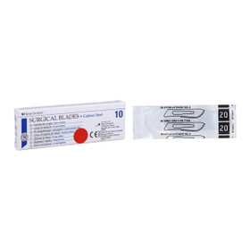 Henry Schein Carbon Steel Non-Sterile Surgical Blade #20 Disposable, 4312