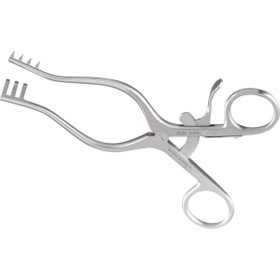 MILTEX WEITLANER Retractor, 6-1/2" (165mm), Sharp, 3 X 4 Teeth, 4" (100mm) Spread., 11-614