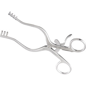 MILTEX WEITLANER Retractor, 6-1/2" (165mm), Blunt, 3 X 4 Teeth, 4" (100mm) Spread., 11-616