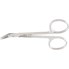 Miltex Wilmer Conjunctival Scissors, 4-1/8" (104Mm), Blades Angled On Flat, 5/8" (15Mm) Blade., 18-1440