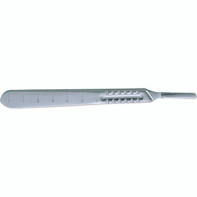 Miltex No 4 Scalpel Handle, 5-1/4" (135Mm), Fits Blade Sizes 20, 21, 22, 23 & 25, Mm And Cm Graduations, 4-8