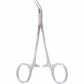 Halsted Mosquito Forceps, Jaws Angled 45 Deg On Flat, Extra Delicate, 7-20