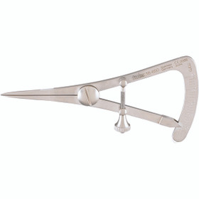 Miltex Castroviejo Caliper, 3-1/4" (83Mm), A Combination Measuring And Marking Caliper, Straight, Graduated From 0 To 20Mm, 18-650