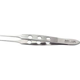 Miltex Bishop-Harmon Micro Tissue Forceps, 3-3/8" (85.5Mm), Delicate, 1 X 2 Teeth, 0.35Mm Wide At Tip, 18-867