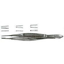 Miltex Castroviejo Suture Forceps, 4-1/8" (104Mm), 1X2 Teeth, 0.95Mm Wide At Tip, Tying Platform, Wide Handles, 18-955