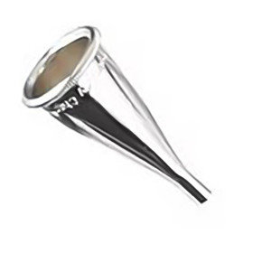 Miltex Gruber Ear Speculum, Oval, Standard Adult Size, Long Pattern, Chrome, Size 2, 5 X 6 Mm, 19-23