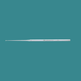 Miltex Buck Ear Curette, 6-1/2" (16.5 Cm), Straight, Blunt, Size 0, 19-282
