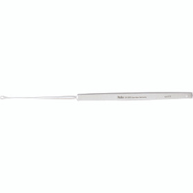 Miltex Shapleigh Ear Curette, 6" (15.2 Cm), Small Size, Serrated Loop, 19-300