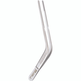 Miltex Wilde Ear Forceps, 5" (12.7 Cm) Angular With Serrated Tips, 19-350