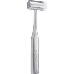 Miltex Mallet, 7-1/2" (19.1 Cm), Lightweight 9 Oz. (255 G), Stainless Head 1" (2.5 Cm) Diameter, 1 Stainless Face & 1 Nylon Cap, 19-794