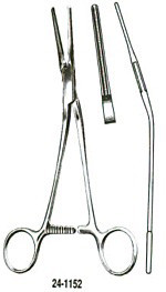 Miltex Debakey Patent Ductus And Peripheral Vascular Clamp, 7-1/2" (192Mm), Angled, 32Mm Jaw, 24-1152