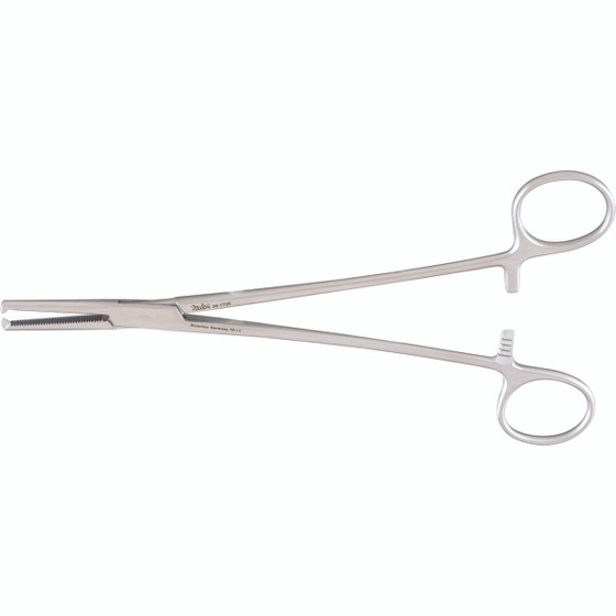 Miltex Phaneuf Uterine Artery Forceps, 8" (20.3 Cm), Horizontal Serrated Jaws, 1 X 2 Teeth, Straight, 30-1735