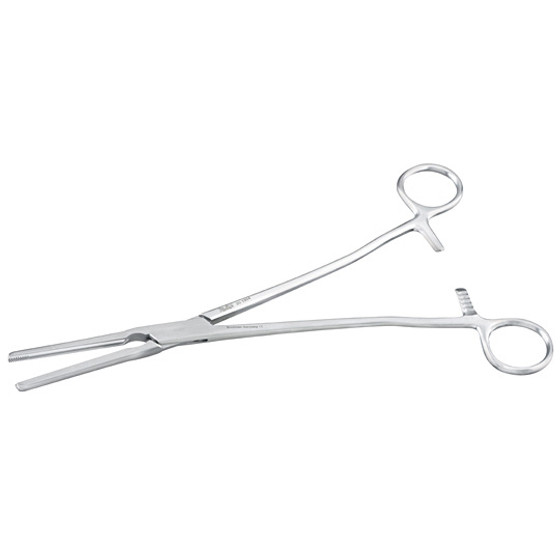 Miltex Z-Type Hysterectomy/Parametrium Forceps, 12" (30.5Cm), Straight, Flared Shanks, 30-1908