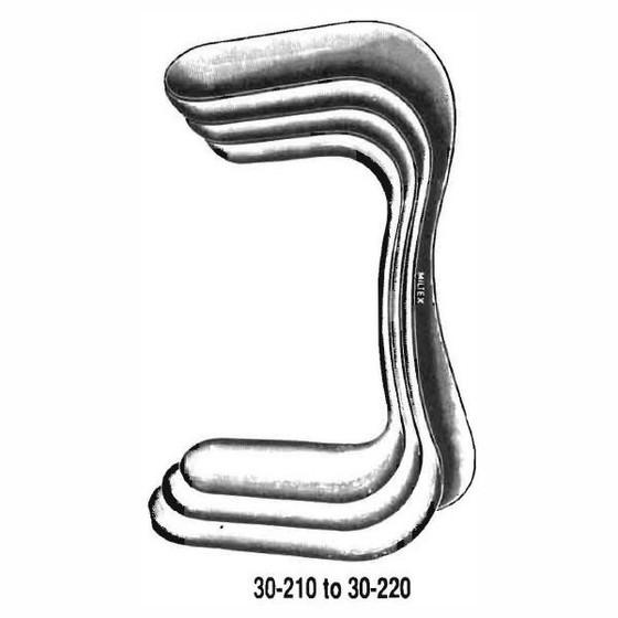 Miltex Sims Vaginal Speculum, 5-1/4" (135mm) Double End, Small Size, 30-210