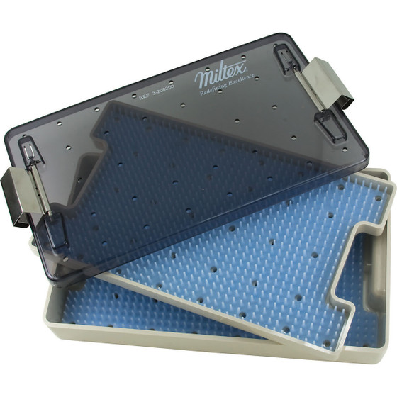 Miltex Sterilization Tray, Double Layer, Size: 7" X 11" X 1-1/2" H (178 mm X 279 mm X 38 mm), 3-200200