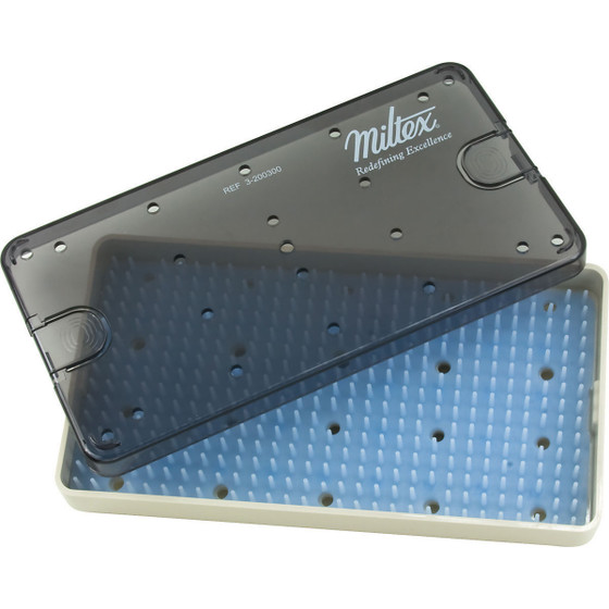 Miltex Sterilization Tray, Single Layer, Size: 4" X 8" X 3/4" (102 mm X 203 mm X 19 mm), 3-200300