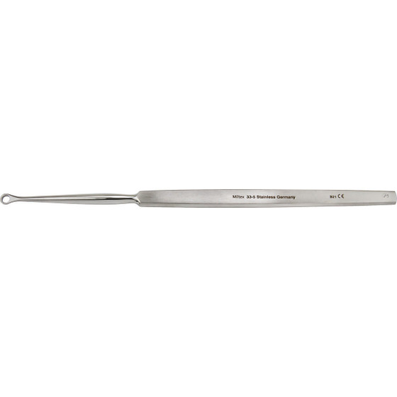 Miltex Fox Dermal Curette, 5-5/8" (142mm), Round, 3mm Diameter, 33-5