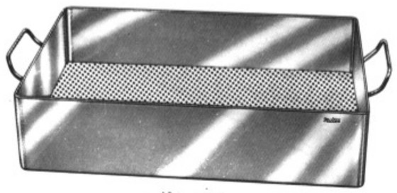 Miltex Instrument Sterilizing Tray, 10" X 6-1/2" X 2-1/2" (25.4 X 16.5 X 6.4 Cm), 3-499