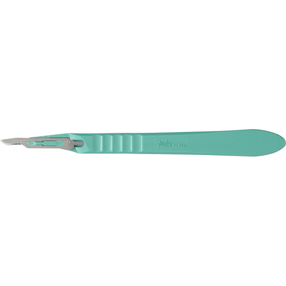 Miltex Disposable Scalpels, Stainless Steel, Sterile Blade Size No. 15, 10/Box, 4-415