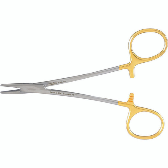 Halsey Needle Holder, 5-1/4" (133Mm), Tungsten Carbide, Serrated Jaws, 8-8A-TC