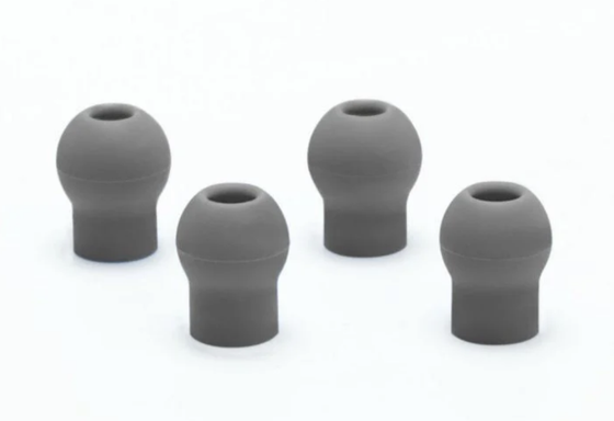 Adsoft Pop Snap-on Eartips Large & Small, Gray, Disp pkg