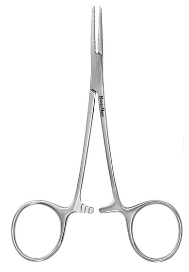 Meisterhand Halsted Mosquito Forceps, 4-3/4" (121mm) Curved, MH7-4
