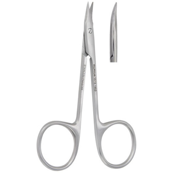 Eye Suture Scissors, 3-7/8,Curved, Delicate, Sharp, V918-1652
