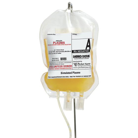 Demo Dose Simulated Fresh Frozen Plasma (Ffp) - A Rh NegatIVe, PN01016