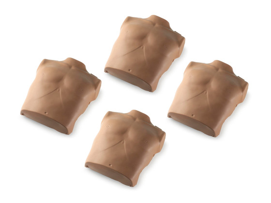 Prestan Professional Adult Manikin Torso Skin, 4-Pack, PR00101D