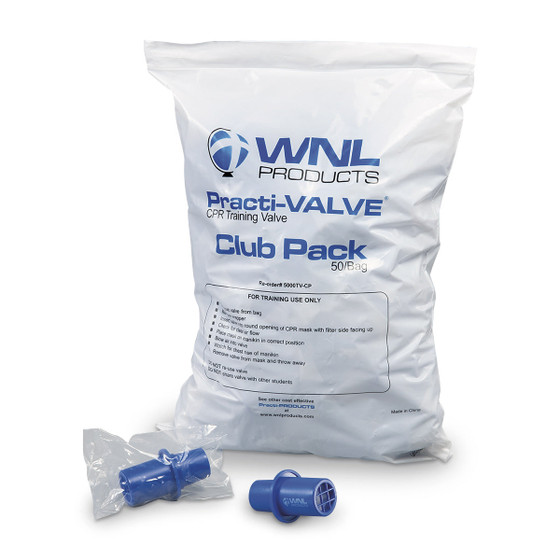 Practi-Valve CPR Training Valves, Bag Of 50, SB50962