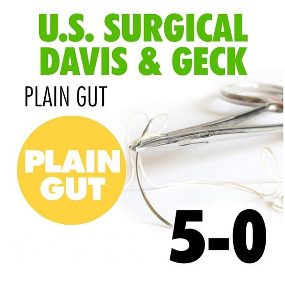 Covidien Plain Gut Suture, Taper Point, Size 2-0, 30", Needle GS-24, ½ Circle