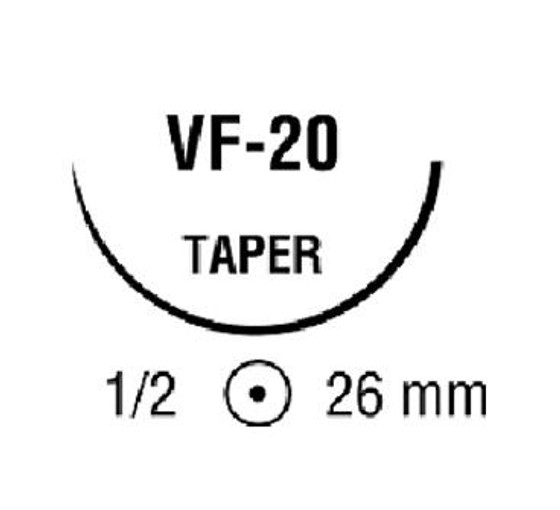 Surgipro II non-absorbable polypropylene suturesize: 4-0, length: 48 in (120 cm), needle name: V-20, needle type: taper point, double-armed, color: blue, VP-541X