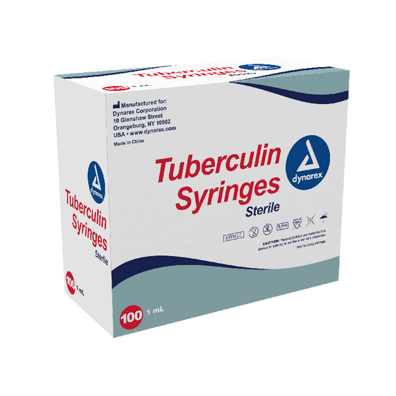 Tuberculin Non-Safety Syringe - Luer Slip 26G, 3/8" 1000/Case