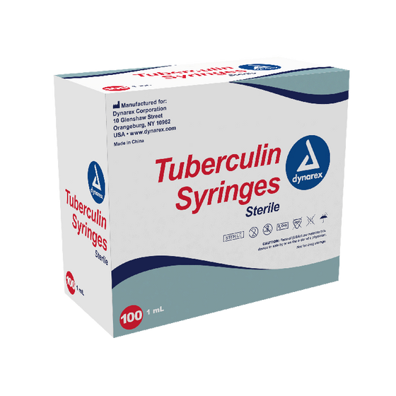 Tuberculin Non-Safety Syringe - Luer Slip 27G, 1/2", 1000/Case