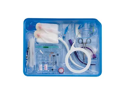 BLUperc Percutaneous Dilation Procedural Kit with Single Stage Dilator and 7.0 mm BLUselect trach tube