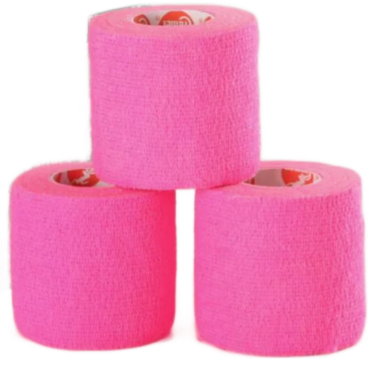 Eco-Flex Compression Tape Elastic 2" x 6yd Pink, 24/Case