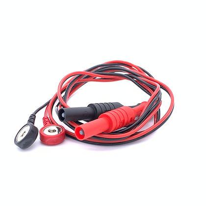 Lead Set, Nerve Stimulator, 54", Protected 4mmM x Snap Button, for 00-100-PLUS Peripheral Nerve Stim., 00-108-P