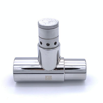 Valve, In-line Relief "T", 0-60 cmH2O Adjustable True APL Valve, 22mmF x 22mmM/15mmF, Chrome Brass, 00-250