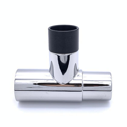 O2 Sensor "T", for Drager, 22mmF x 22mmM/15mmF x Drager Insert, Chrome Brass, 00-260