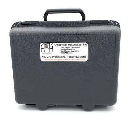Case, Black, Carry, With Foam in Lid and Base. For 00-279 Professional Peak Flow Meter., 00-279-CASE