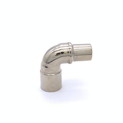 Connector, Curved 90°, 15mmM x 15mmF, Chrome Brass, 00-317