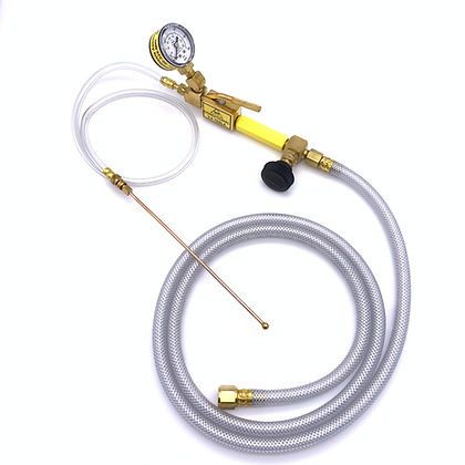 Jet Ventilator, MRI 3.0T, w/Flow/Trigger Valves, 0-60psi Gauge, O2 DISS Nut 10ft Inlet Hose, LuerM Lock 2ft Outlet Hose, 00-325-MRI-S0210P0