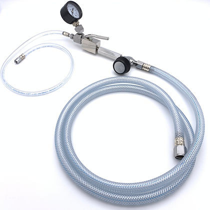 Jet Ventilator, w/Flow/Trigger Valves, 0-60psi Gauge, O2 DISS Nut 7ft Inlet Hose, LuerM Lock 2ft Outlet Hose, 00-325-S0207P0